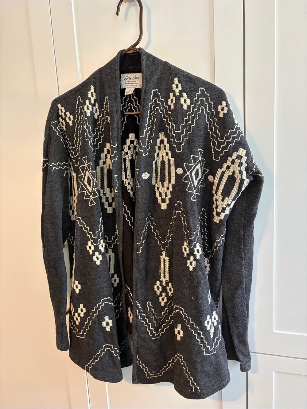 Lucky Brand Aztec flowy cardigan